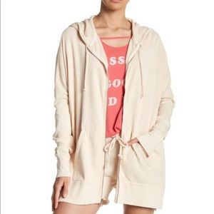 Wildfox Charmed Knit Front Zip Hoodie
